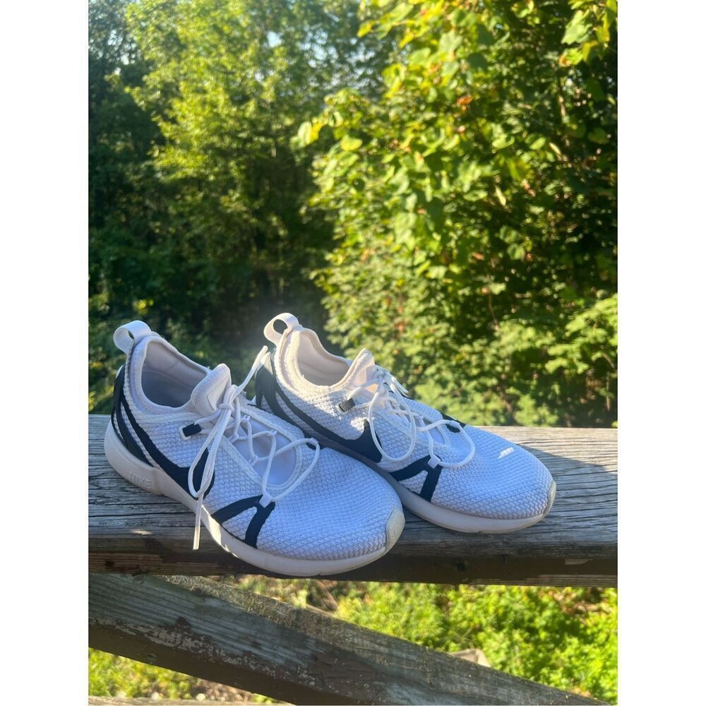 Nike DUEL RACER GS 'WHITE BLACK' Sz 6 Youth 921479-101
